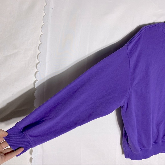 H&M Divided Purple Orange Oversized Crew Neck Alaska Sweatshirt XL - Picture 12 of 16